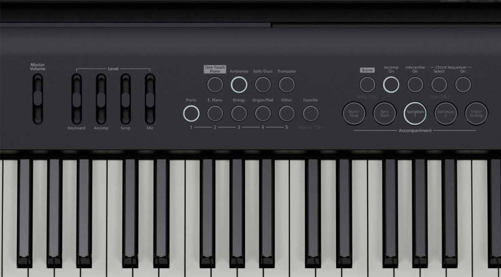 Roland-FP-E50-Touch-Control-Panel-best-digital-piano-under-1000