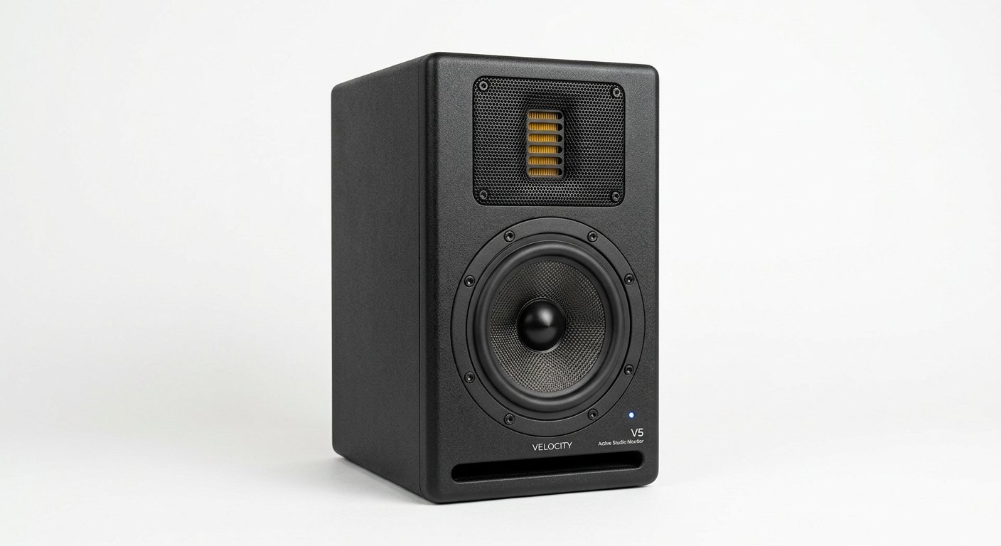 Kali Audio LP-6 V2 studio monitor with boundary EQ dipswitches