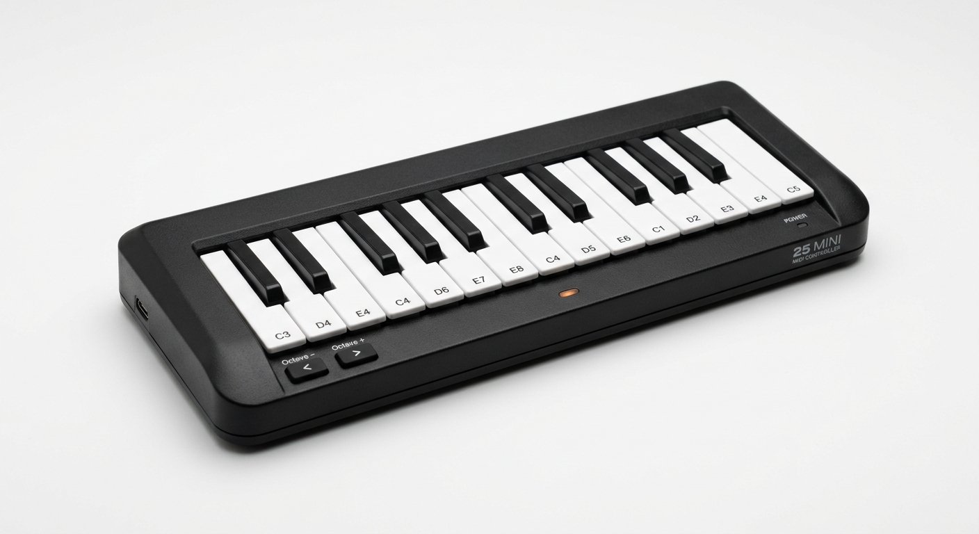 Akai LPK25 MK2 ultra-compact 25-key mini MIDI keyboard