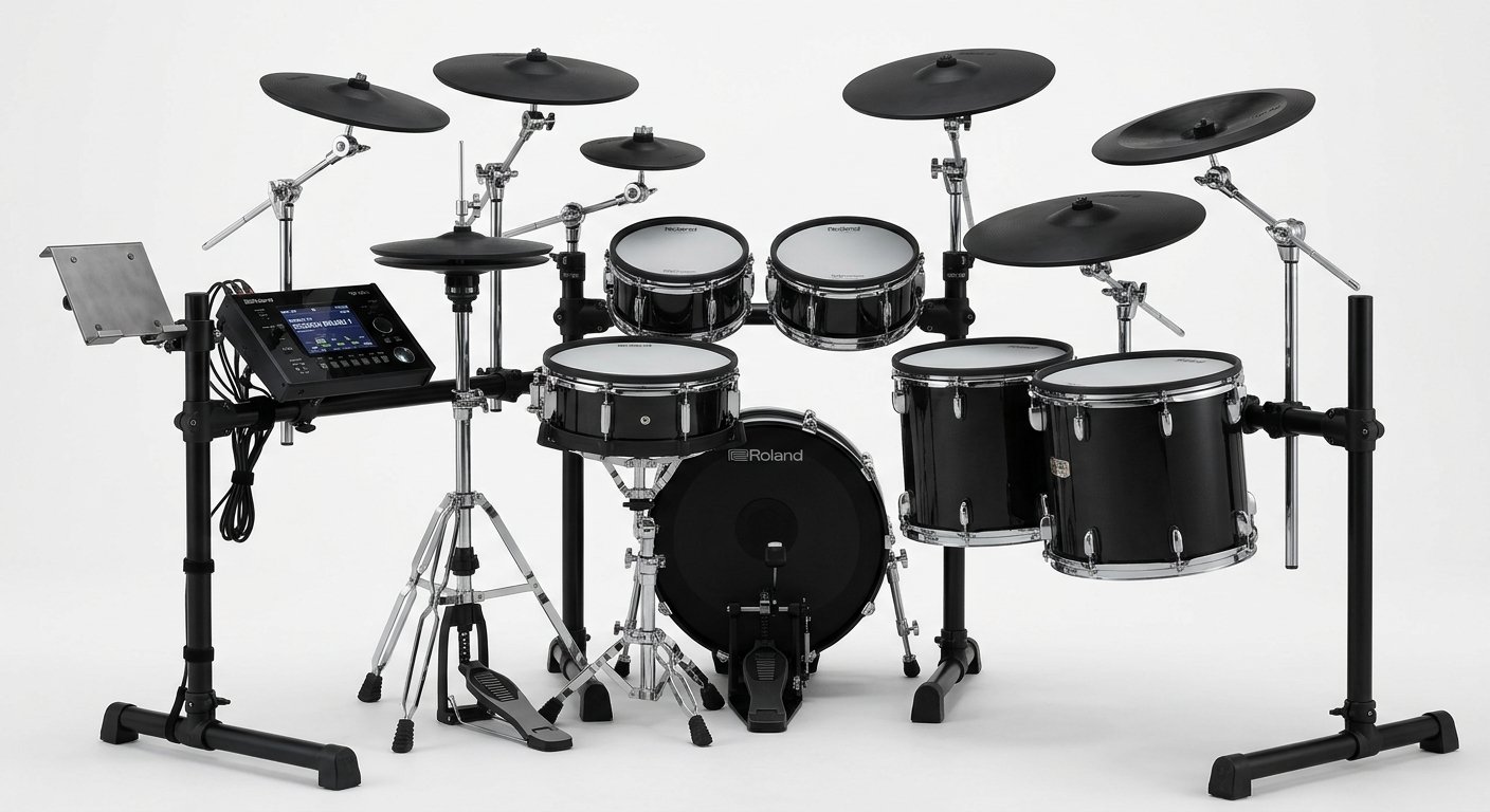 Alesis Strata Prime electronic drum set with touchscreen module