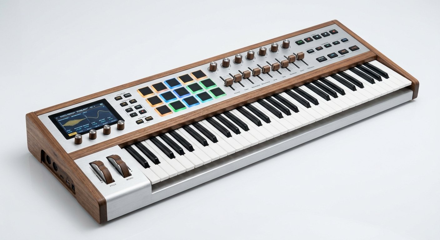 Arturia KeyLab 61 mk3 premium MIDI keyboard with metal and wood build