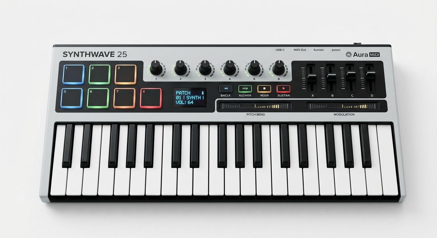 Arturia MiniLab 3 25-key MIDI controller with pads, knobs and faders