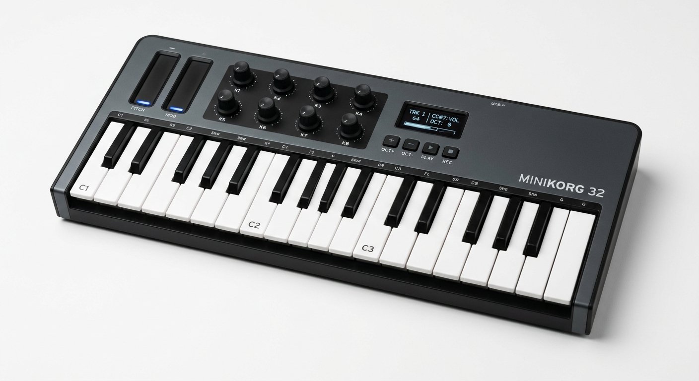 Native Instruments Komplete Kontrol M32 compact MIDI keyboard with touch strips