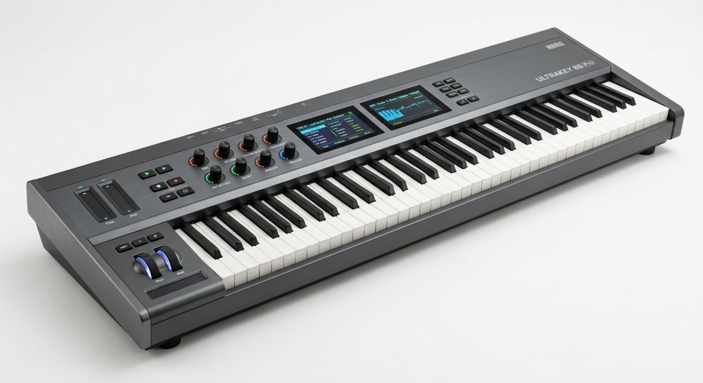 Native Instruments Komplete Kontrol S88 flagship 88-key MIDI keyboard with dual screens