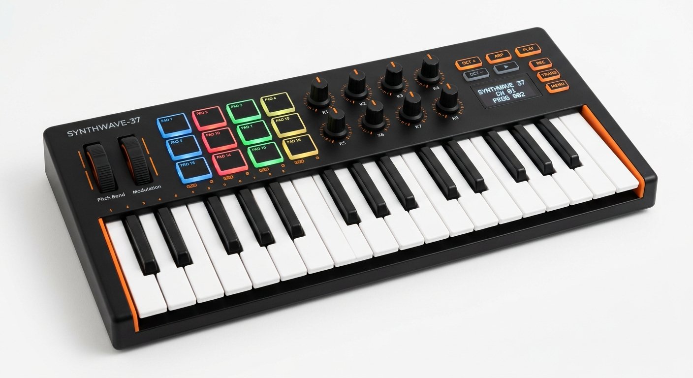 Novation FLkey 37 MIDI keyboard with RGB pads for FL Studio