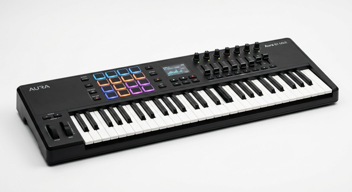 Novation Launchkey 61 MK4 MIDI keyboard for Ableton with RGB pads