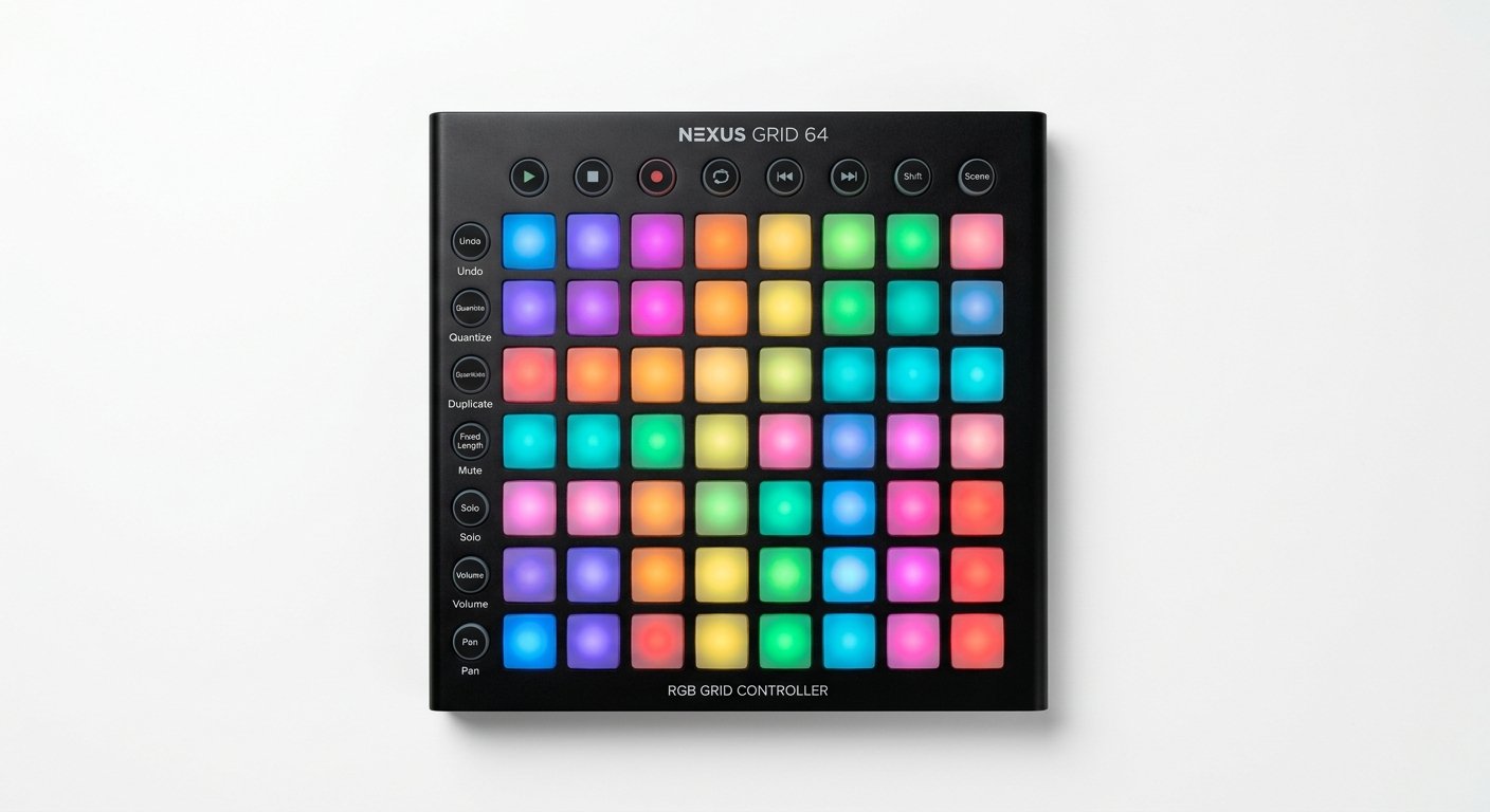 Novation Launchpad X 8x8 RGB pad grid for launching clips in Ableton Live