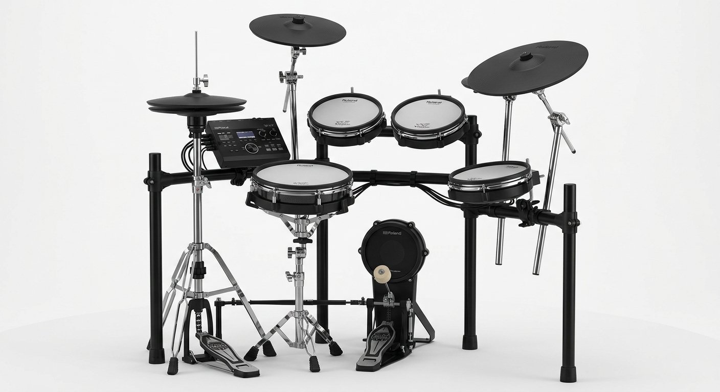 Roland TD-07KV electronic drum set with mesh heads