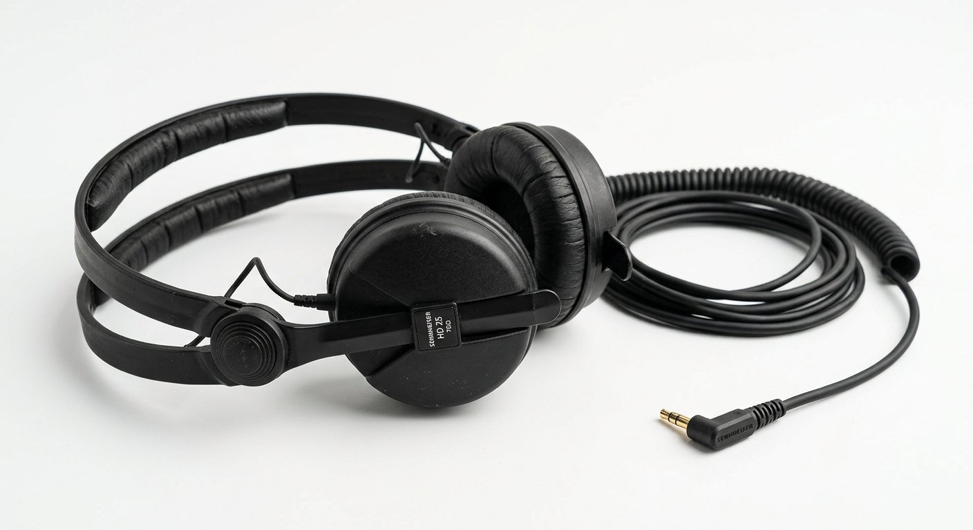 Sennheiser HD 25 on-ear DJ headphones with split headband