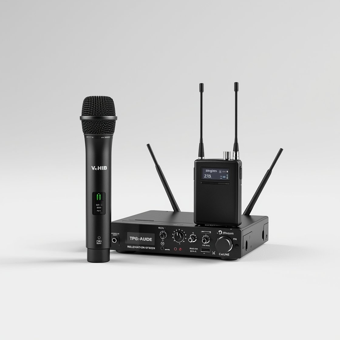 Shure BLX24 PG58 wireless handheld microphone system with receiver