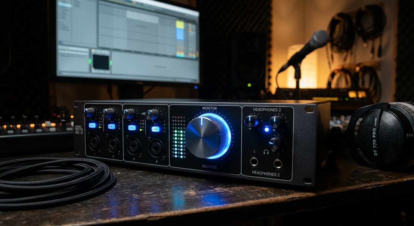 SSL 2+ MkII audio interface with dual headphone outputs
