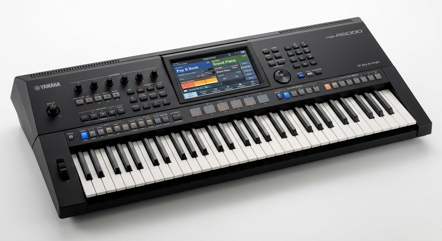 Yamaha PSR-E473 advanced 61-key arranger keyboard with knobs